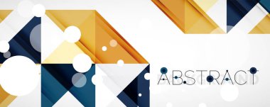 Vektör üçgen geometrik arkaplan kümesi. Kapaklar, afişler, el ilanları ve posterler ve diğer tasarımlar için vektör illüstrasyonu