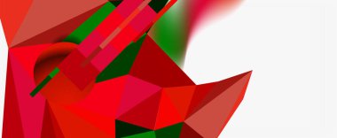 Moda 3d geometrik kompozisyon, iş veya teknoloji sunumu için tasarım şablonu, İnternet posteri veya web broşürü kapağı