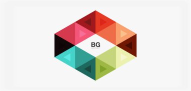 Kapak, afiş, el ilanı ve poster ve diğer şablon için mozaik üçgen deseni soyut arkaplan