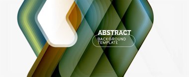 Vektör 3d ok geometrik bileşimi, iş veya teknoloji sunumu için soyut arkaplan, İnternet posteri veya web broşürü kapağı, duvar kağıdı