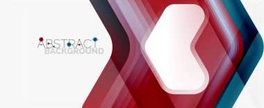 Vektör 3d ok geometrik bileşimi, iş veya teknoloji sunumu için soyut arkaplan, İnternet posteri veya web broşürü kapağı, duvar kağıdı