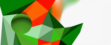 Moda 3d geometrik kompozisyon, iş veya teknoloji sunumu için tasarım şablonu, İnternet posteri veya web broşürü kapağı