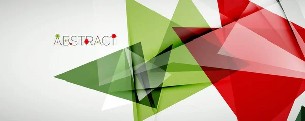 Fondo abstracto geométrico. Formas de triángulo de color. Ilustración vectorial para portadas, pancartas, volantes y carteles y otros diseños — Vector de stock
