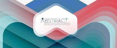 Vektör 3d ok geometrik bileşimi, iş veya teknoloji sunumu için soyut arkaplan, İnternet posteri veya web broşürü kapağı, duvar kağıdı