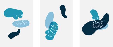 El çizimi karalama şekilleri, duvar resimleri, vektör soyut arka plan şablonları. A4 poster tasarımı veya kapaklar, afişler, broşürler için