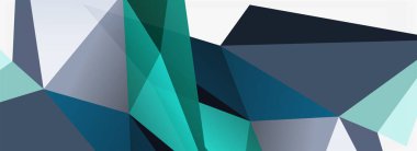 3d mozaik soyut arkaplan, düşük poli şekilli geometrik tasarım