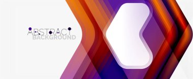 Vektör 3d ok geometrik bileşimi, iş veya teknoloji sunumu için soyut arkaplan, İnternet posteri veya web broşürü kapağı, duvar kağıdı