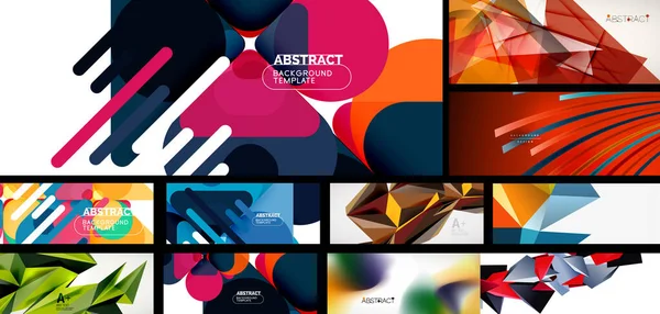 Mega collection of abstract backgrounds — Stock Vector