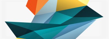 3d mozaik soyut arkaplan, düşük poli şekilli geometrik tasarım