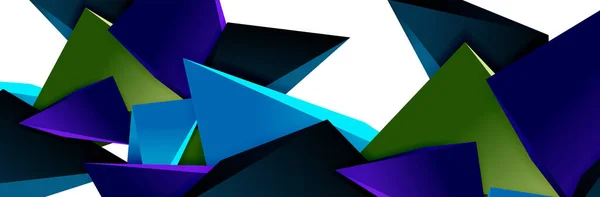 Trekant mosaik abstrakt baggrund, 3d trekantede lave poly figurer. Geometrisk vektorillustration til omslag, bannere, flyers og plakater og andet – Stock-vektor