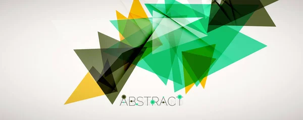 Geometrische abstracte achtergrond. Kleur driehoek vormen. Vector illustratie voor covers, banners, flyers en posters en andere ontwerpen — Stockvector