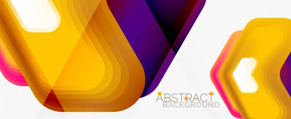 Vector 3d arrow geometric composition, abstract background for business or technology presentation, internet poster or web brochure cover, wallpaper — Stock Vector