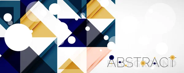 ベクトル三角形の幾何学的背景の集合。カバー、バナー、チラシやポスターや他のデザインのためのベクトルイラスト — ストックベクタ