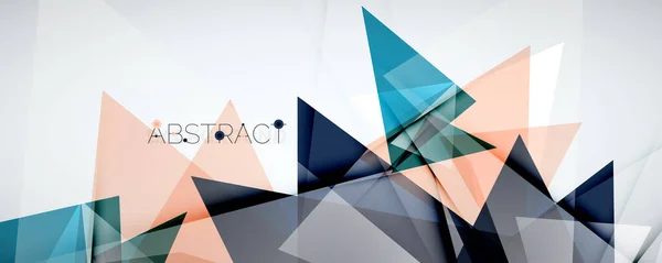 Fundo geométrico abstrato. Formas de triângulo de cor. Ilustração vetorial para capas, banners, folhetos e cartazes e outros desenhos — Vetor de Stock