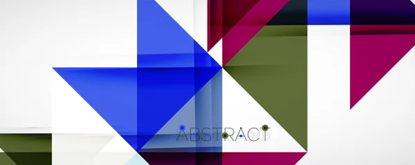 几何抽象背景。工艺色彩三角形的形状。封面、横幅、传单、海报及其他设计的矢量图解 — 图库矢量图片