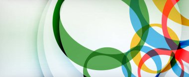 Çember geometrik şekiller, o harf tekrarlayan duvar kağıtları. İş veya teknoloji sunumları, İnternet posterleri veya web broşürü kapakları için soyut arkaplan