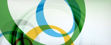 Çember geometrik şekiller, o harf tekrarlayan duvar kağıtları. İş veya teknoloji sunumları, İnternet posterleri veya web broşürü kapakları için soyut arkaplan