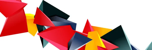 Üçgen mozaik soyut arkaplan, üç boyutlu düşük üçgen polyester şekiller. Kapaklar, afişler, el ilanları ve posterler ve diğer şeyler için geometrik vektör çizimi — Stok Vektör