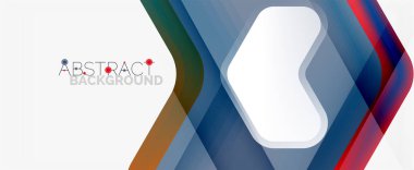 Vektör 3d ok geometrik bileşimi, iş veya teknoloji sunumu için soyut arkaplan, İnternet posteri veya web broşürü kapağı, duvar kağıdı