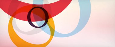 Çember geometrik şekiller, o harf tekrarlayan duvar kağıtları. İş veya teknoloji sunumları, İnternet posterleri veya web broşürü kapakları için soyut arkaplan