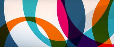 Çember geometrik şekiller, o harf tekrarlayan duvar kağıtları. İş veya teknoloji sunumları, İnternet posterleri veya web broşürü kapakları için soyut arkaplan