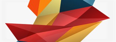 3d mozaik soyut arkaplan, düşük poli şekilli geometrik tasarım