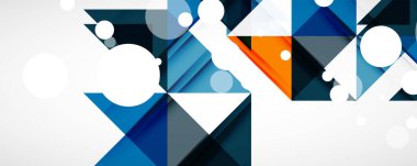 Vektör üçgen geometrik arkaplan kümesi. Kapaklar, afişler, el ilanları ve posterler ve diğer tasarımlar için vektör illüstrasyonu