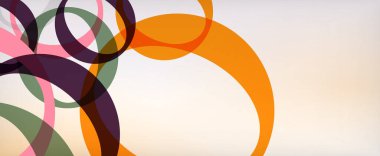 Çember geometrik şekiller, o harf tekrarlayan duvar kağıtları. İş veya teknoloji sunumları, İnternet posterleri veya web broşürü kapakları için soyut arkaplan