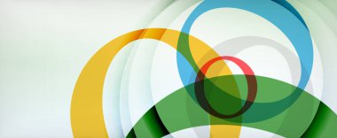 Çember geometrik şekiller, o harf tekrarlayan duvar kağıtları. İş veya teknoloji sunumları, İnternet posterleri veya web broşürü kapakları için soyut arkaplan