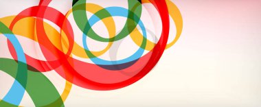 Çember geometrik şekiller, o harf tekrarlayan duvar kağıtları. İş veya teknoloji sunumları, İnternet posterleri veya web broşürü kapakları için soyut arkaplan