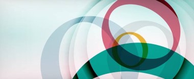 Çember geometrik şekiller, o harf tekrarlayan duvar kağıtları. İş veya teknoloji sunumları, İnternet posterleri veya web broşürü kapakları için soyut arkaplan