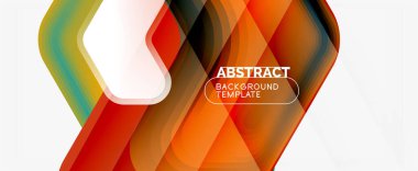 Vektör 3d ok geometrik bileşimi, iş veya teknoloji sunumu için soyut arkaplan, İnternet posteri veya web broşürü kapağı, duvar kağıdı