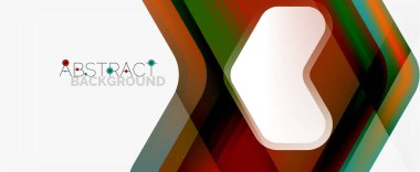 Vektör 3d ok geometrik bileşimi, iş veya teknoloji sunumu için soyut arkaplan, İnternet posteri veya web broşürü kapağı, duvar kağıdı