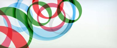 Çember geometrik şekiller, o harf tekrarlayan duvar kağıtları. İş veya teknoloji sunumları, İnternet posterleri veya web broşürü kapakları için soyut arkaplan