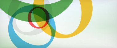 Çember geometrik şekiller, o harf tekrarlayan duvar kağıtları. İş veya teknoloji sunumları, İnternet posterleri veya web broşürü kapakları için soyut arkaplan