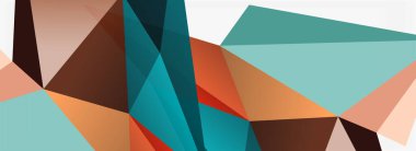 3d mozaik soyut arkaplan, düşük poli şekilli geometrik tasarım