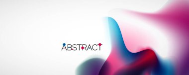 Akışkan renk gradyanı soyut arkaplan, modaya uygun renkli duvar kağıdı. Pankartlar, broşürler, posterler, afişler ve kapaklar için vektör ilüstrasyonu