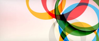 Çember geometrik şekiller, o harf tekrarlayan duvar kağıtları. İş veya teknoloji sunumları, İnternet posterleri veya web broşürü kapakları için soyut arkaplan