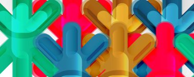 İş veya teknoloji sunumları, İnternet posterleri veya web broşürü kapakları için soyut geçişler