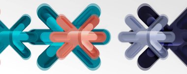 İş veya teknoloji sunumları, İnternet posterleri veya web broşürü kapakları için soyut geçişler