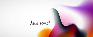 Akışkan renk gradyanı soyut arkaplan, modaya uygun renkli duvar kağıdı. Pankartlar, broşürler, posterler, afişler ve kapaklar için vektör ilüstrasyonu