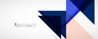 Vektör üçgen geometrik arkaplan kümesi. Kapaklar, afişler, el ilanları ve posterler ve diğer tasarımlar için vektör illüstrasyonu