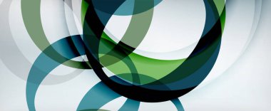 Çember geometrik şekiller, o harf tekrarlayan duvar kağıtları. İş veya teknoloji sunumları, İnternet posterleri veya web broşürü kapakları için soyut arkaplan