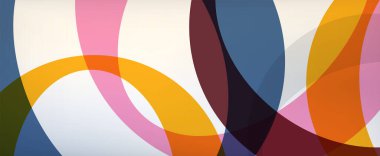 Çember geometrik şekiller, o harf tekrarlayan duvar kağıtları. İş veya teknoloji sunumları, İnternet posterleri veya web broşürü kapakları için soyut arkaplan