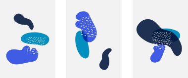 El çizimi karalama şekilleri, duvar resimleri, vektör soyut arka plan şablonları. A4 poster tasarımı veya kapaklar, afişler, broşürler için