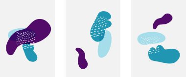 El çizimi karalama şekilleri, duvar resimleri, vektör soyut arka plan şablonları. A4 poster tasarımı veya kapaklar, afişler, broşürler için