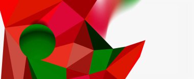 Moda 3d geometrik kompozisyon, iş veya teknoloji sunumu için tasarım şablonu, İnternet posteri veya web broşürü kapağı