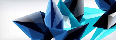 Vektör 3d üçgenler ve piramitler iş veya teknoloji sunumları, İnternet posterleri veya web broşürü kapakları için soyut arkaplan