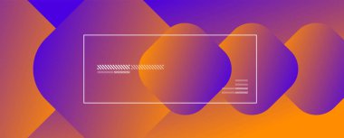 Kare şekiller geometrik soyut arkaplan. Üç boyutlu gölge efektleri ve sıvı eğimleri. Modern çakışma biçimleri