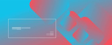 Kare şekiller geometrik soyut arkaplan. Üç boyutlu gölge efektleri ve sıvı eğimleri. Modern çakışma biçimleri